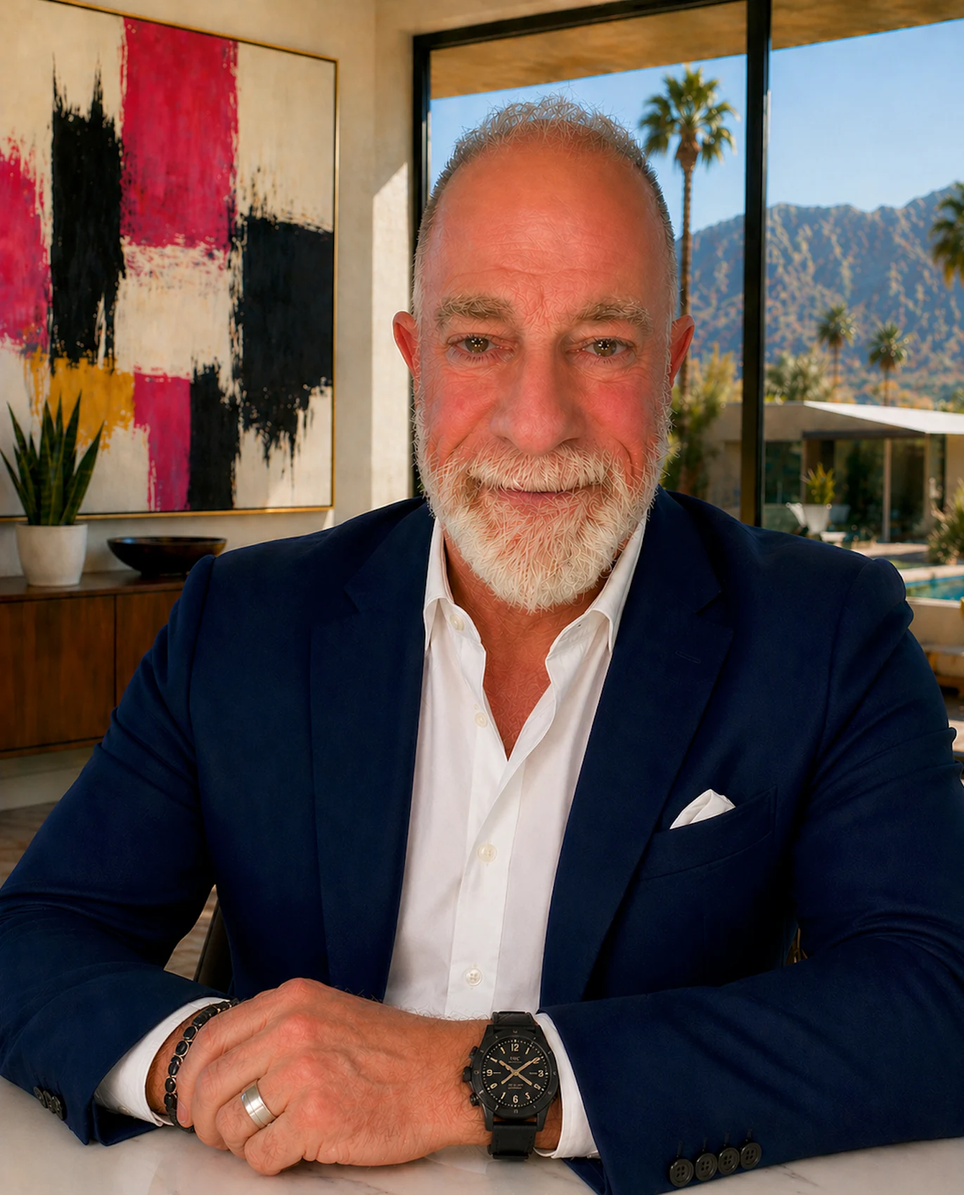 Portrait of interior designer Mark Lewison